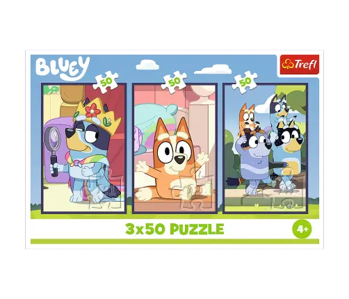 Puzzle - 3x50 - Bluey Family Trefl 34890 Puzzle - 3x50 - Bluey Family Trefl 34890