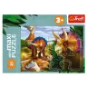 Puzzle - miniMaxi - Discover the world of dinosaurs - Trefl 56036