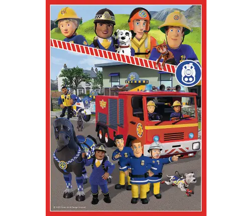 Puzzle - 2in1 + memos - Fireman Sam's Team Trefl 93334