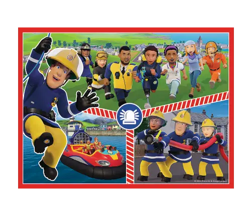 Puzzle - 2in1 + memos - Fireman Sam's Team Trefl 93334