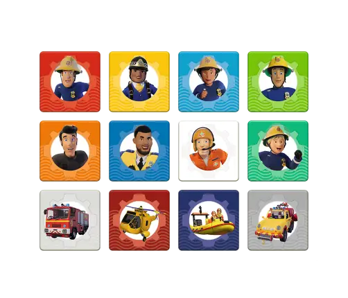 Puzzle - 2in1 + memos - Fireman Sam's Team Trefl 93334