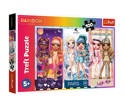 Puzzle - 100 - Rainbow dolls - MGA Rainbow high Trefl 16444