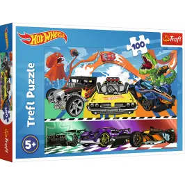Puzzle - 100 - Speeding cars - Hot Wheels Trefl 16466 Puzzle - 100 - Speeding cars - Hot Wheels Trefl 16466
