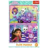 Puzzle - 2x24 - Fun with Gabby - Universal Gabbys Dollhouse Trefl 34433
