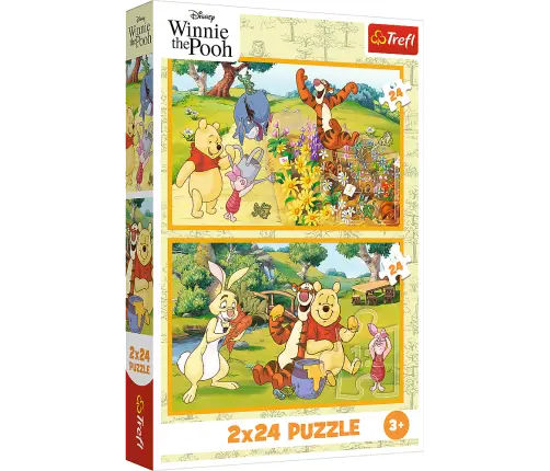 Puzzle - 2x24 - Day in the Garden - Disney Winnie the Pooh Trefl 34436 Puzzle - 2x24 - Day in the Garden - Disney Winnie the Pooh Trefl 34436