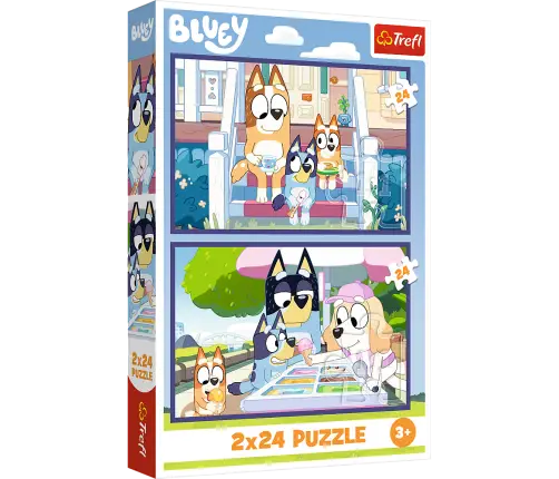 Puzzle - 2x24 - Funny Bluey - BBC Bluey Trefl 34446