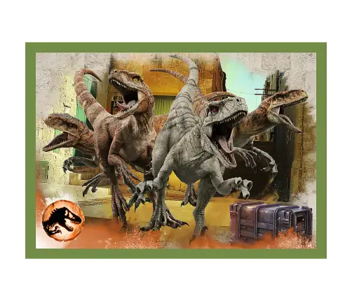 Puzzle - 4in1 - Dangerous dinosaurs - Universal Jurassic World Trefl 34607
