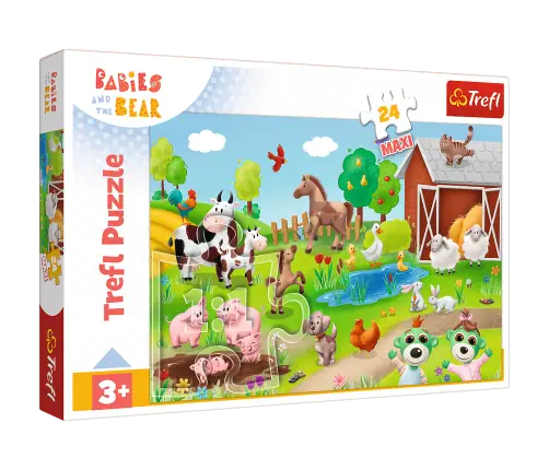 Puzzle 24 Maxi – Little Ones and Animals – Trefl 14372