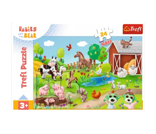 Puzzle 24 Maxi – Little Ones and Animals – Trefl 14372