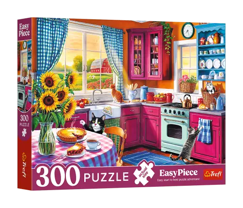 Puzzles - 300 Easy Piece - Morning in the Kitchen FSC Mix 70% 23102