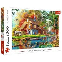 Puzzle - "500" - Cottage on the River Trefl 37484