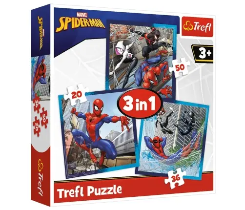 3-in-1 Puzzle - Spider Friends - Disney Marvel Spiderman Trefl 34874 3-in-1 Puzzle - Spider Friends - Disney Marvel Spiderman Trefl 34874