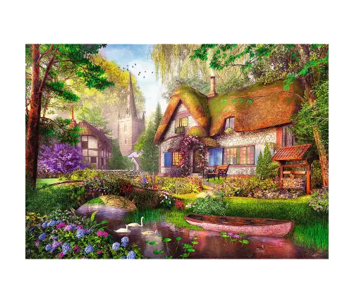 Puzzle - 1000 Premium Plus - Tea Time: A cottage in the forest Trefl 10804