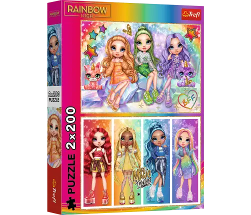 Puzzle - 2x200 - Rainbow dolls / MGA Rainbow high Trefl 13335
