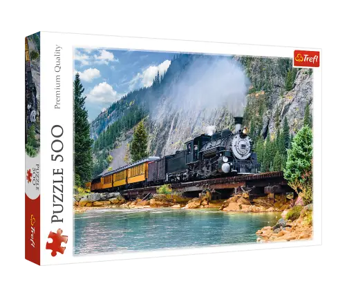 Puzzle 500 pcs. Mountain Train Trefl 37379 Puzzle 500 pcs. Mountain Train Trefl 37379