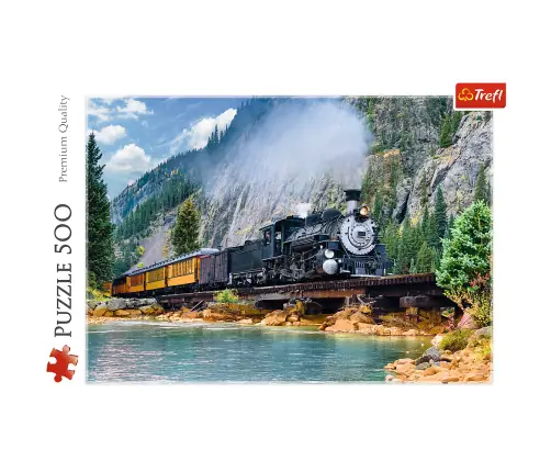 Puzzle 500 pcs. Mountain Train Trefl 37379 Puzzle 500 pcs. Mountain Train Trefl 37379