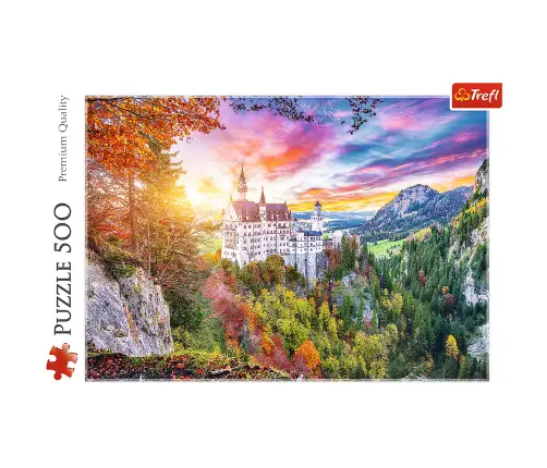 Puzzle 500 pcs. View of Neuschwanstein Castle, Germany Trefl 37427