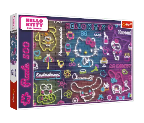Puzzle - 500 - Neon Hello Kitty Trefl 37523
