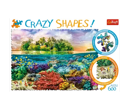 Puzzle - 600 Crazy Shapes - Tropical Island 11113