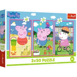 Puzzle - 3x50 - The power of friendship / Peppa PigMix 70% 34877 Puzzle - 3x50 - The power of friendship / Peppa PigMix 70% 34877