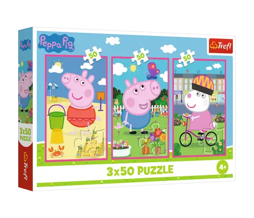 Puzzle - 3x50 - The power of friendship / Peppa PigMix 70% 34877