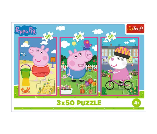 Puzzle - 3x50 - The power of friendship / Peppa PigMix 70% 34877