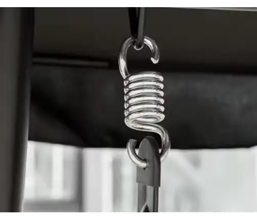 Four-person Garden Swing Rocking Canopy Freestanding Black