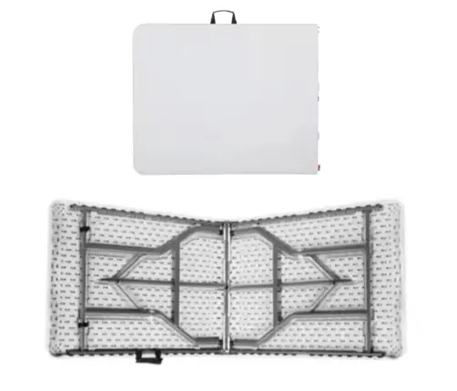 Folding Table With Lock Catering Banquet Table White 180 x 74 cm