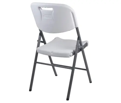 Folding Catering Banquet Chair White 84x50x46 cm