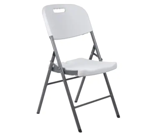 Folding Catering Banquet Chair White 84x50x46 cm