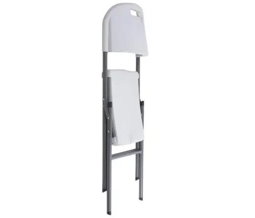 Folding Catering Banquet Chair White 84x50x46 cm