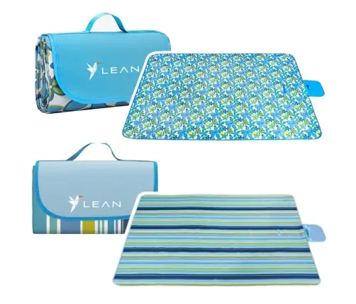 LEAN 150 x 200cm Foldable Beach Picnic Blanket Floral