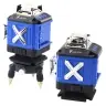 4D Laser Level Plane 16 Lines Case 2 Batteries Blue