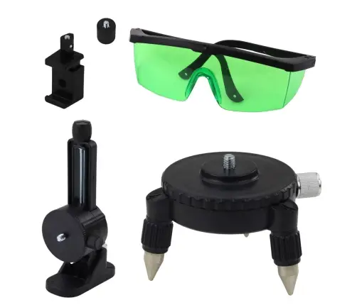 4D Laser Level Plane 16 Lines Case 2 Batteries Blue