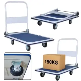 Platform Transport Warehouse Trolley Up to 150kg