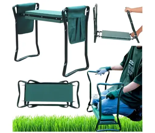 Garden Kneeler Stool Folding Chair With Toolbox 3in1