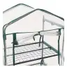 Mini Greenhouse Balcony Garden 4 Metal Shelves PVC Foil 69 x 49 x 157cm