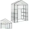 Mini Balcony Garden Greenhouse 4 Metal Shelves PVC Foil 195 x 143 x 73cm