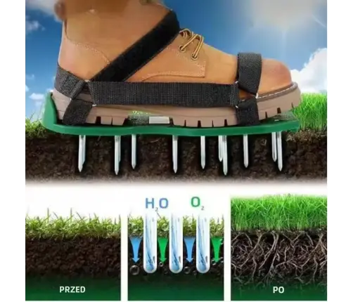Aerator Scarifier Shoe Covers With Grass Spikes