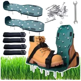 Aerator Scarifier Shoe Covers With Grass Spikes Aerator Scarifier Shoe Covers With Grass Spikes