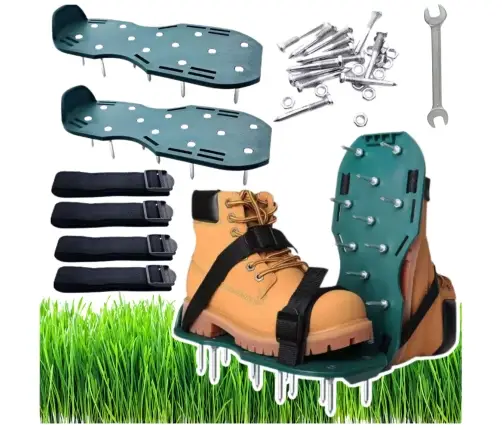 Aerator Scarifier Shoe Covers With Grass Spikes
