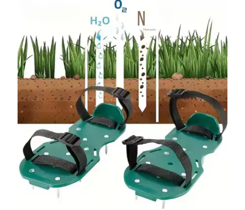 Aerator Scarifier Shoe Covers With Grass Spikes