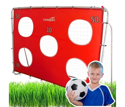 Soccer Training Goal with Target Mat Red 213x152x75cm