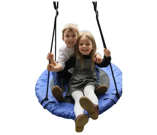 Garden Swing Stork's Nest For Children Blue 80cm