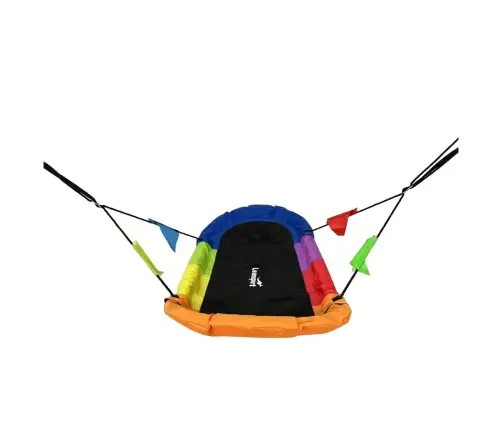 Garden Swing Stork's Nest Rectangular Colorful 167 x 75cm