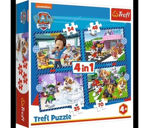 Puzzle - 4 in 1 - Dog matters - Paw Patrol - Trefl 34650 Puzzle - 4 in 1 - Dog matters - Paw Patrol - Trefl 34650
