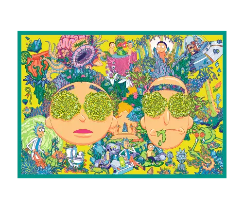 Puzzle - 4x250 - The crazy world of Rick and Morty - Warner Rick and Morty Trefl 13338 Puzzle - 4x250 - The crazy world of Rick and Morty - Warner Rick and Morty Trefl 13338