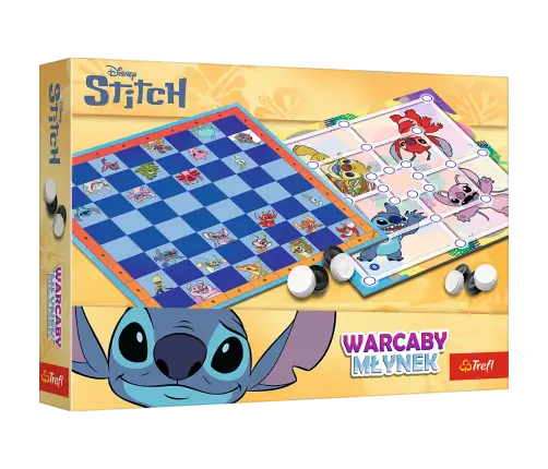 Checkers and Mill Game Lilo and Stitch Trefl 02799