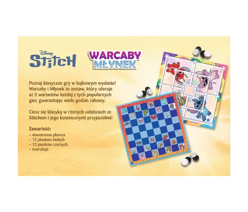 Checkers and Mill Game Lilo and Stitch Trefl 02799