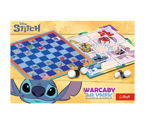 Checkers and Mill Game Lilo and Stitch Trefl 02799